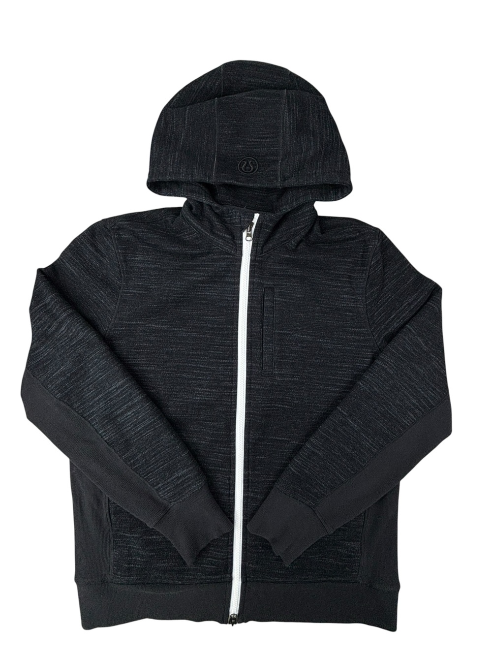 RARE!! Lululemon | Heavy Scuba Core Hoodie | Heathered Black | Leather | XXL - Picture 1 of 4